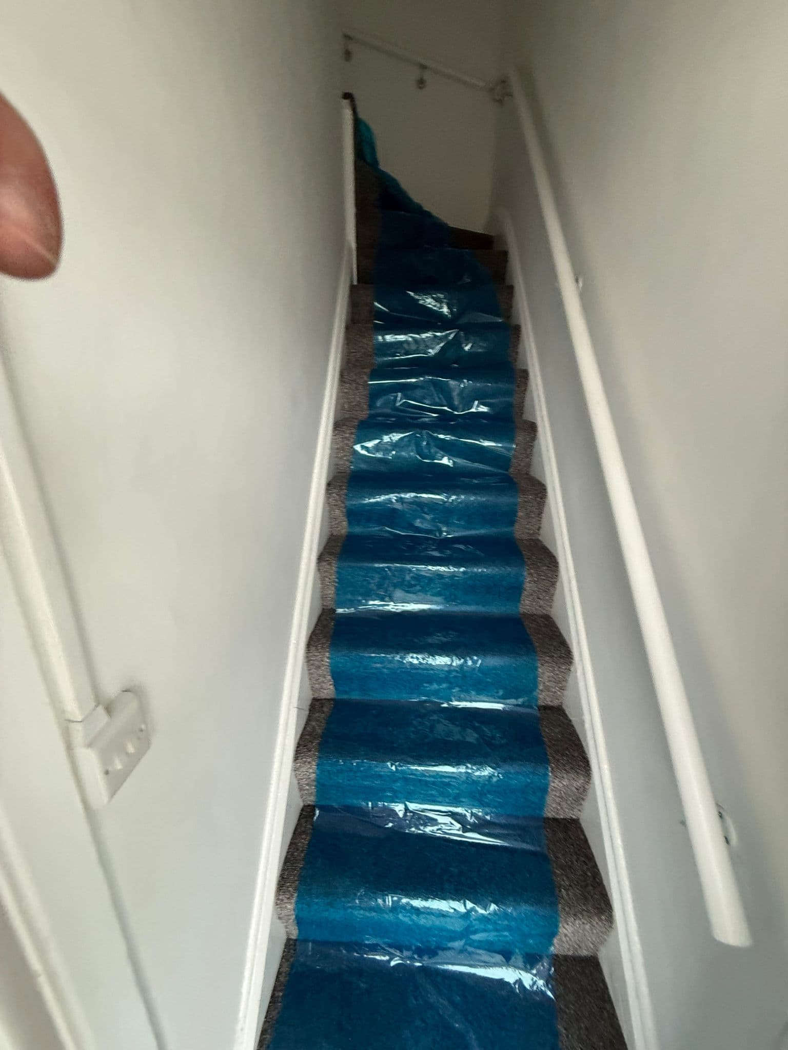 Boxes stacked in van